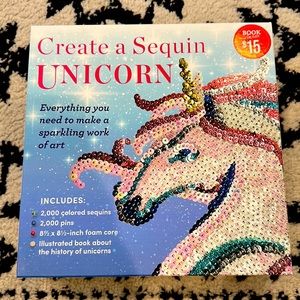 Unicorn Art Project Sequins Sparkles Child Tween Kid Project Craft